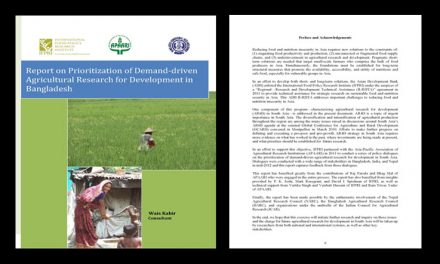 Report on Prioritization of Demand-driven Agricultural Research for Development in Bangladesh, 2011