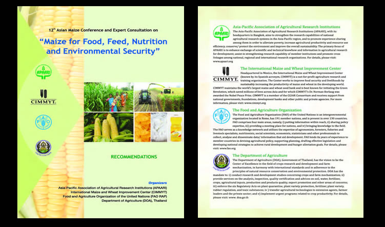 12th Asian Maize Conference ‘Maize for Food, Feed, Nutrition and Environmental Security’, 30 October-1 November 2014 – Proceedings