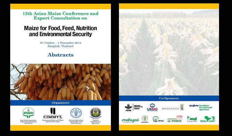 12th Asian Maize Conference ‘Maize for Food, Feed, Nutrition and Environmental Security’, 30 October-1 November 2014 – Abstracts
