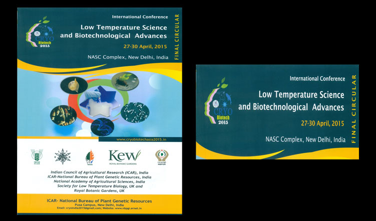 International Conference on Low Temperature Science and Biotechnological Advances, 27-30th April 2015, New Delhi, India
