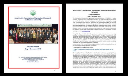 APAARI Progress Report (July–December 2016)