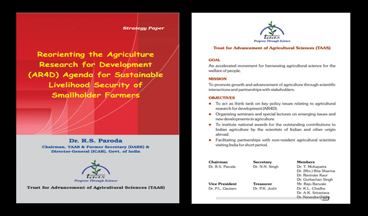Reorienting the Agriculture Research for Development (AR4D) Agenda for Sustainable Livelihood Security of Smallholder Farmers