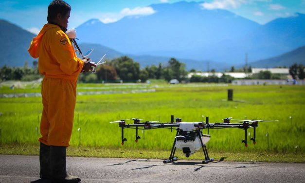 Drone sprayer used for various pesticide application @ IRRI