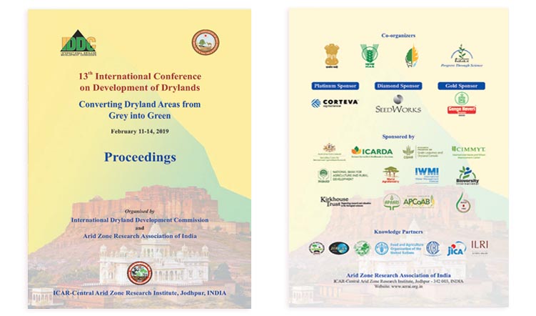 13th International Conference on Development of Drylands – Proceedings