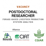 Vacancy for postdoctoral researcher at the Alliance of Bioversity International and the International Center for Tropical Agriculture (CIAT)